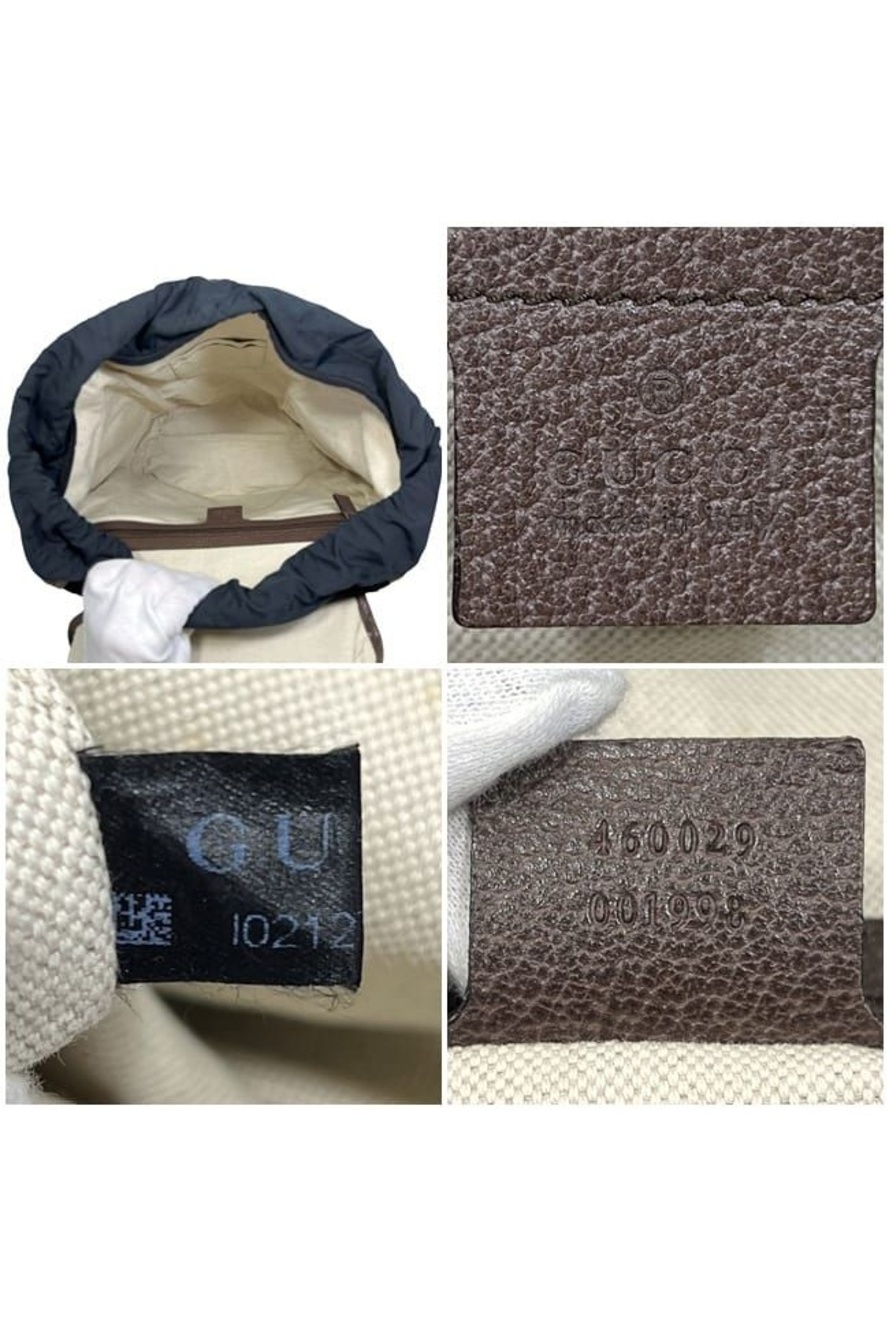 Gucci Backpack Beige Brown GG Supreme Sherry - Picture 3 of 10